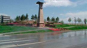 Over watering of a turf area leads to run off Over watering of a turf area leads to run off